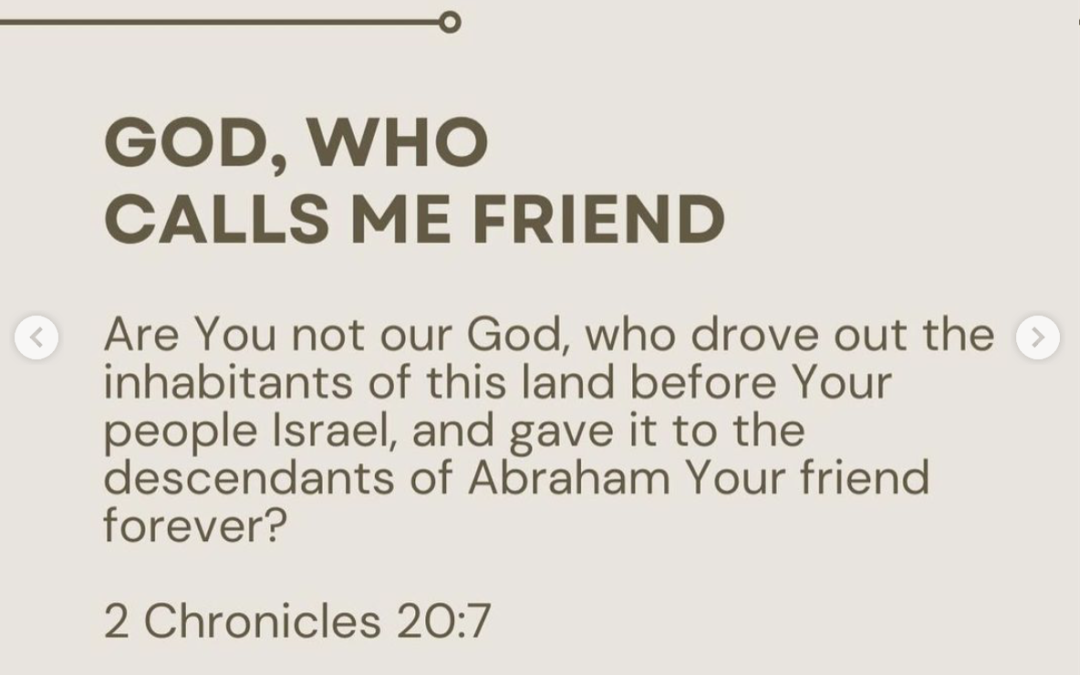 God, Who Calls Me Friend